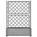 Fioriera Da Giardino E Graticcio 100x43x142 Cm Pp Grigio Pietra - Foto miniatura 2