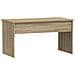 Tavolino Rovere Sonoma 102x50,5x52,5 Cm In Legno Multistrato - Foto miniatura 3