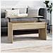 Tavolino Rovere Sonoma 102x50,5x52,5 Cm In Legno Multistrato - Foto miniatura 1