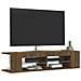 Mobile Porta TV con Luci LED Rovere Marrone 135x39x30 cm - Foto miniatura 2