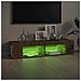 Mobile Porta TV con Luci LED Rovere Marrone 135x39x30 cm - Foto miniatura 9