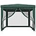Tenda Per Feste Con 4 Pareti Laterali In Rete Verde 3x4 M Hdpe - Foto miniatura 3