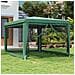 Tenda Per Feste Con 4 Pareti Laterali In Rete Verde 3x4 M Hdpe - Foto miniatura 1