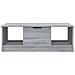 Tavolino Da Salotto Grigio Sonoma 102x50x36cm Legno Multistrato - Foto miniatura 3