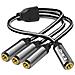 Adattatore Splitter Audio Da Jack 3,5 Mm Femmina A 3x 3,5 Mm Femmina - Foto miniatura 1