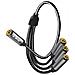 Adattatore Splitter Audio Da Jack 3,5 Mm Femmina A 3x 3,5 Mm Femmina - Foto miniatura 2