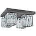 Lampada A Soffitto Gallant - Arredo Design Illuminazione - Per Salotto, Soggiorno, Cucina, Camera, Ufficio - Plafoniera - Grigio, Argento In Cemento, Metallo, Cristallo - 7 X 3,6 X 7 - Foto miniatura 1