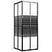 Box Doccia A Righe Esg 80x80x180 Cm Nero - Foto miniatura 2