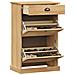 Scarpiera Vigo 60x35x96 Cm In Legno Massello Di Pino - Foto miniatura 6