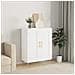 Credenza Bianca 69,5x34x90 cm in Legno Multistrato - Foto miniatura 1