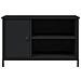 Mobile Porta Tv Nero 80x40x50 Cm In Legno Multistrato - Foto miniatura 6