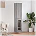 Credenza Grigio Sonoma 34,5x34x180 Cm In Legno Multistrato - Foto miniatura 1