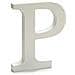 Lettera P Legno Bianco (1,8 X 21 X 17 Cm) (12 Unità) - Foto miniatura 2