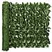 Schermo Privacy Da Balcone Con Foglie Verde Scuro 600x75 Cm - Foto miniatura 2