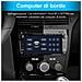 Autoradio Per Opel Meriva Corsa Zafira Vivaro Antara Tigra 7 Pollici Car Radio Con Carplay Android Auto Gps Bt Fm Rds Android 2 Din Radio 2gb+64gb (nero Lucido) - Foto miniatura 3