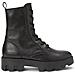 Black Casual Closed Booties Stivaletti Pelle Scarpe Donna Nero Eu 36, 207-16276301-105 990 - Foto miniatura 1