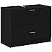 Cabinet per lavello Nero Rovere 78x37x59 cm Legno ingegnerizzato - Foto miniatura 1