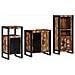 Set di mobili per il bagno 3 pcs Legno massello riciclato - Foto miniatura 1