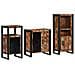Set di mobili per il bagno 3 pcs Legno massello riciclato - Foto miniatura 2