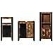 Set di mobili per il bagno 3 pcs Legno massello riciclato - Foto miniatura 6