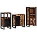 Set di mobili per il bagno 3 pcs Legno massello riciclato - Foto miniatura 8
