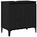 Mobile Lavabo  Nero Rovere 58x33x60 cm Legno Ingegnerizzato - Foto miniatura 1