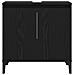 Mobile Lavabo  Nero Rovere 58x33x60 cm Legno Ingegnerizzato - Foto miniatura 7