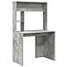 Scrivania Grigio cemento 91 x 50 x 149 cm Legno multistrato - Foto miniatura 1