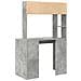 Scrivania Grigio cemento 91 x 50 x 149 cm Legno multistrato - Foto miniatura 6