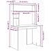 Scrivania Grigio cemento 91 x 50 x 149 cm Legno multistrato - Foto miniatura 9