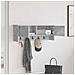 Appendiabiti a muro con porta Grigio cemento 80 x 20 x 30 cm - Foto miniatura 4