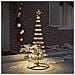 Albero di Natale LED Bianco caldo 71 x 71 x 184.5 cm Metallo - Foto miniatura 3