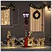 Lampada Stradale di Natale con Lanterna Rosso 40,5x40,5x180cm - Foto miniatura 3