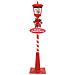 Lampada Stradale di Natale con Lanterna Rosso 40,5x40,5x180cm - Foto miniatura 4