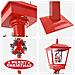 Lampada Stradale di Natale con Lanterna Rosso 40,5x40,5x180cm - Foto miniatura 7
