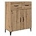 Credenza con cassetto Rovere artigianale 69,5 x 34 x 180 cm - Foto miniatura 6