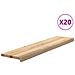 Gradini 20 pz 110x25x2 cm in Rovere Massello Non Trattato - Foto miniatura 1