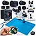 Set Microscopio Trinoculare Mercury Pro Con Telecamera Crux Pro 5mp E Tappetino In Silicone - Zoom 7x-45x, Alta Qualità Ottica, Ideale Per Elettronica E Gioielleria - Foto miniatura 1