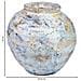 Vaso In Cartapesta Invecchiato Bianco 24x24x23h Cm - Foto miniatura 4