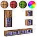 Unità a muro per TV con LED 5 pcs Legno vecchio - Foto miniatura 4