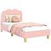 Struttura letto bambini con testata Rosa 80 x 160 cm Bouclé - Foto miniatura 3