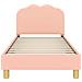 Struttura letto bambini con testata Rosa 80 x 160 cm Bouclé - Foto miniatura 4