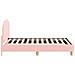 Struttura letto bambini con testata Rosa 80 x 160 cm Bouclé - Foto miniatura 5