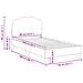 Struttura letto bambini con testata Rosa 80 x 160 cm Bouclé - Foto miniatura 9