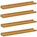 Scaffale da parete 4 pcs Beige 60 x 9 x 3 cm Legno multistrato - Foto miniatura 1