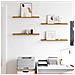 Scaffale da parete 4 pcs Beige 60 x 9 x 3 cm Legno multistrato - Foto miniatura 4