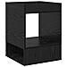 Tavolino Rovere Nero 40 x 40 x 56 cm Legno multistrato - Foto miniatura 1