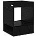 Tavolino Rovere Nero 40 x 40 x 56 cm Legno multistrato - Foto miniatura 6