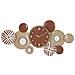 Orologio Da Parete Etnic Xl Orizzontale In Ferro E Legno Multicolor - Foto miniatura 1