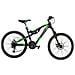 Bici Uomo Mtb Telaio Alluminio Misura 26 Full Mountain Bike Aero 21v Aero26-d Freno Disco Meccanico Doppia Ammortizzata - 47 Nero Verde Fluo Opaco - Foto miniatura 1